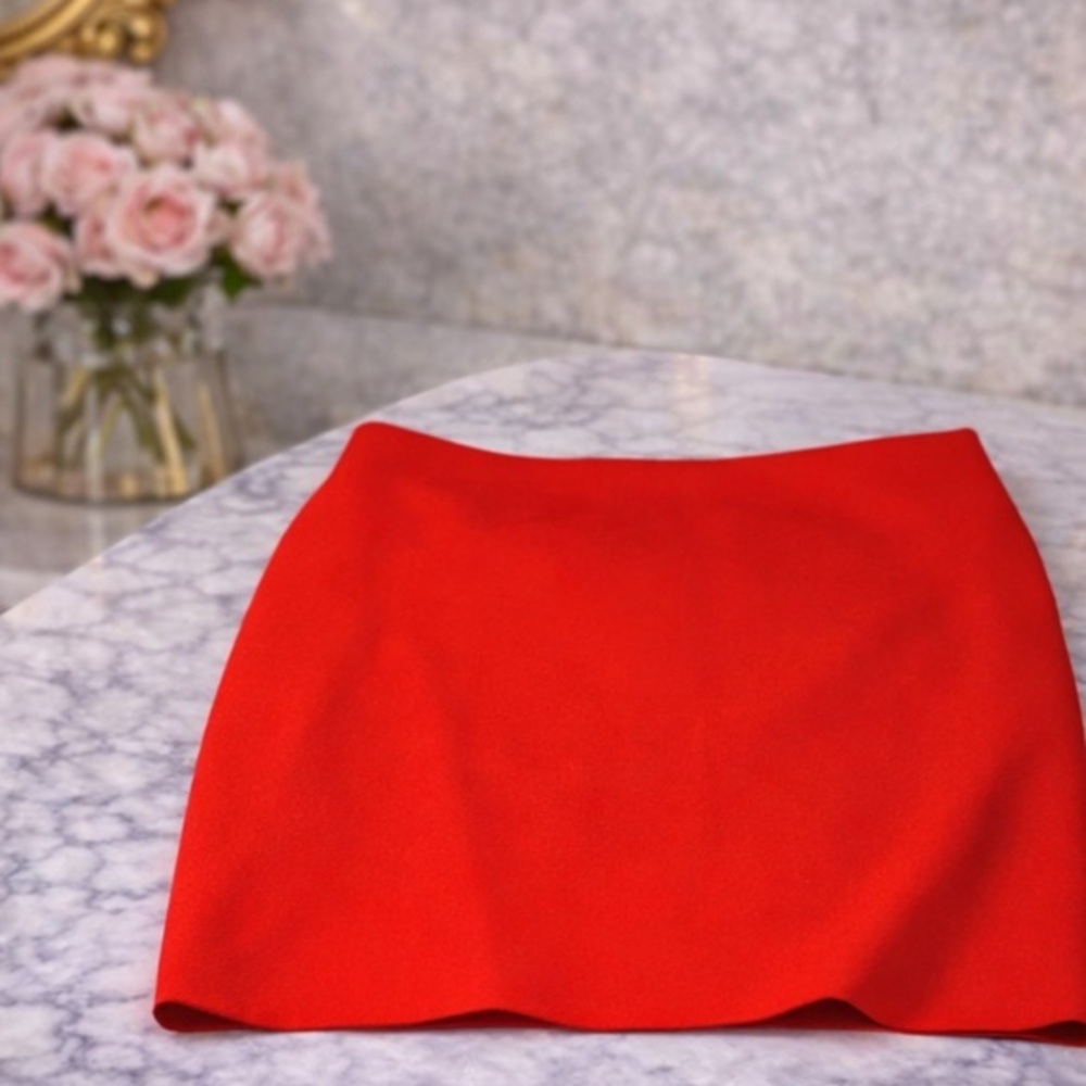 Vibrant Red Skirt